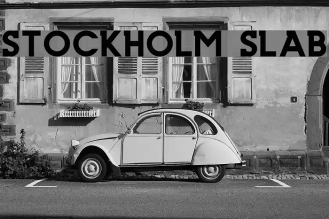 Stockholm Slab Font examples