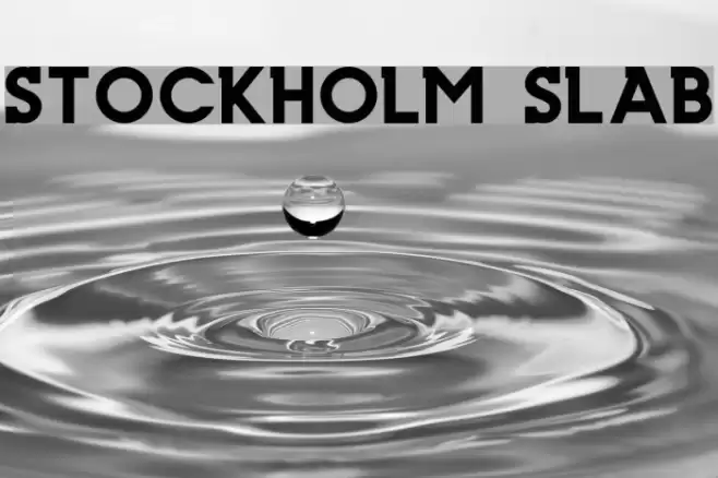 Stockholm Slab Font examples