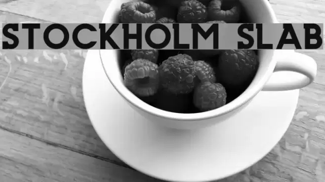 Stockholm Slab Font examples