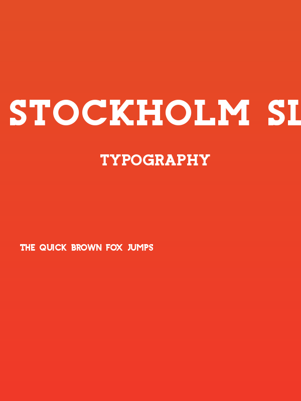 Stockholm Slab Poster