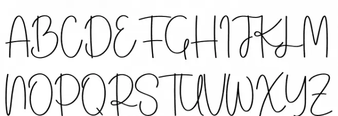 Stockingcute Schriftart Groß