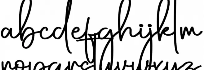 Stockingcute Schriftart Kleinbuchstaben