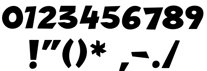 Stockly-Bold Font OTHER CHARS