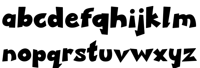 Stockly-Bold Font LOWERCASE