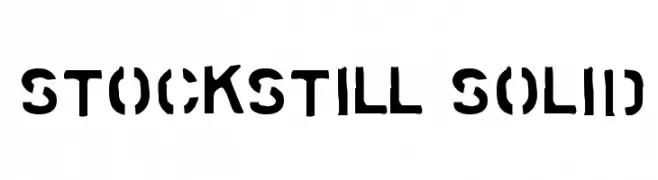 Stockstill Solid  Frei Schriftart Herunterladen