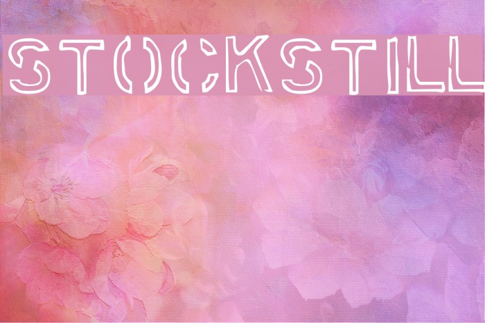 Stockstill Font examples