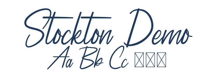 Stockton Demo Font Preview