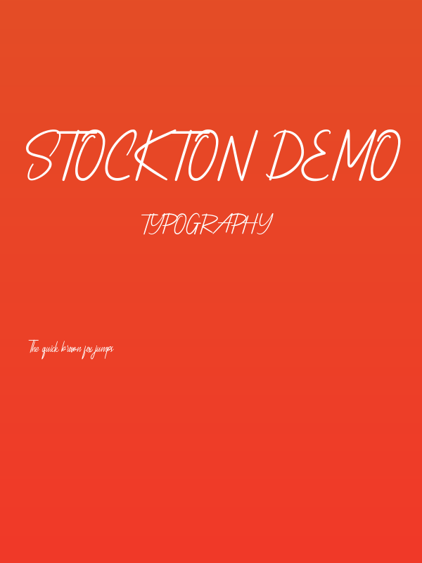 Stockton Demo Poster