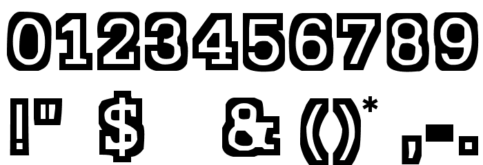 Stocky Schriftart Anderer Schreiben