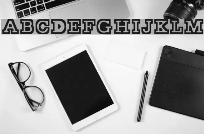 Stocky Schriftart examples