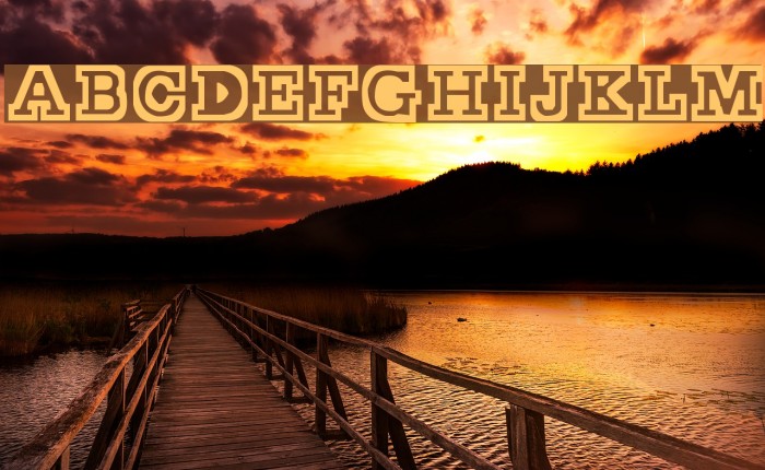 Stocky Schriftart examples