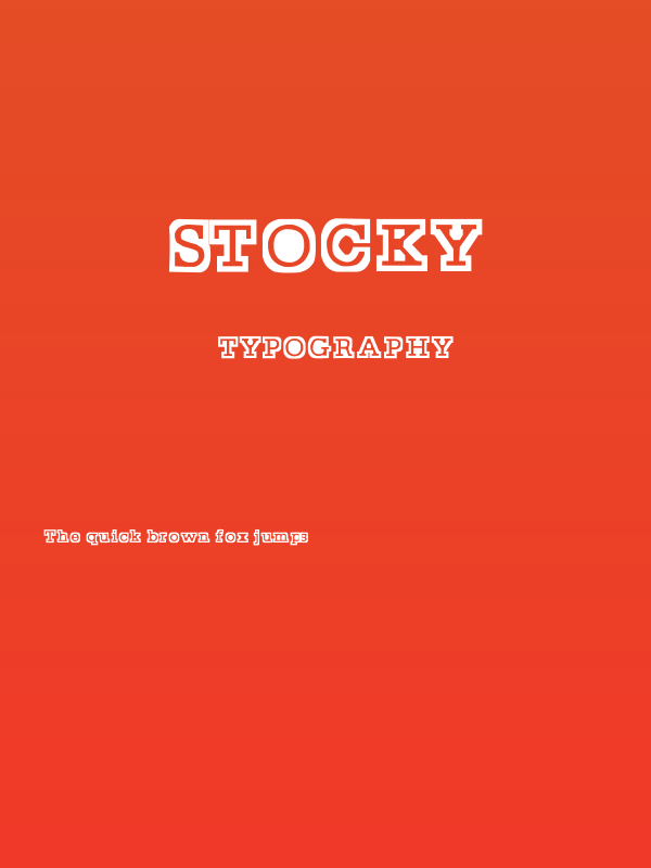 Stocky Poster