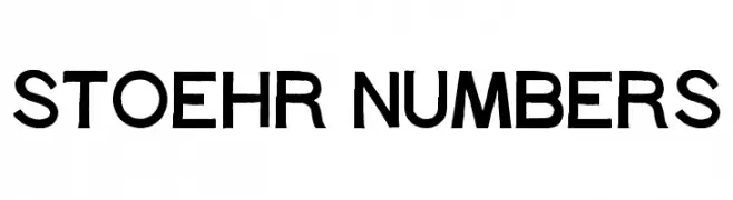 Stoehr numbers  baixar fontes gratis