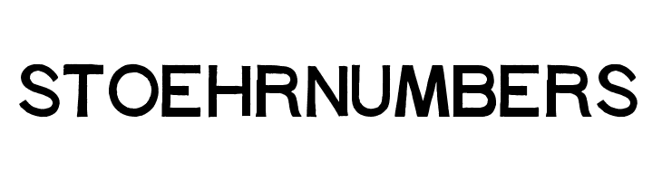 Stoehr numbers  Free Fonts Download