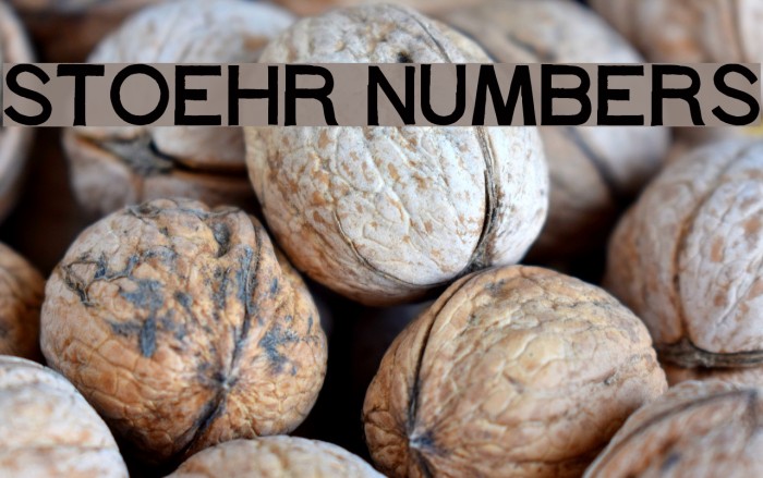 Stoehr numbers Font examples