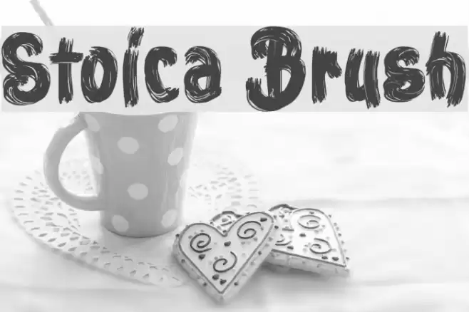 Stoica Brush Font examples