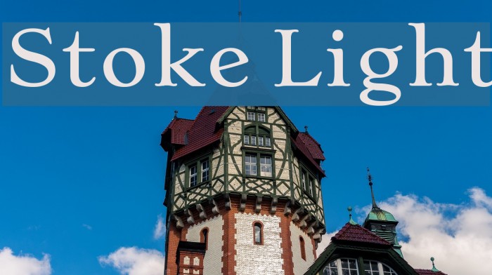 Stoke Light Font examples