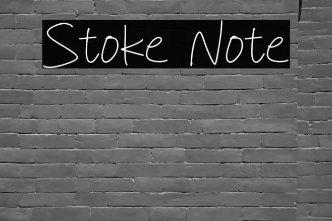 Stoke Note Font examples