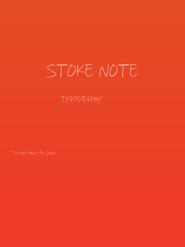 Stoke Note Poster