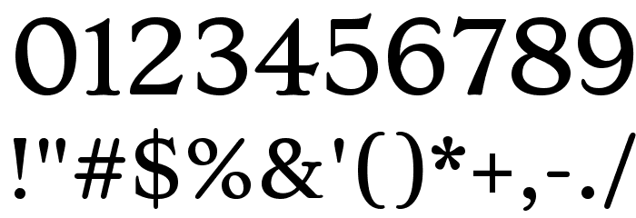 Stoke Regular Font OTHER CHARS