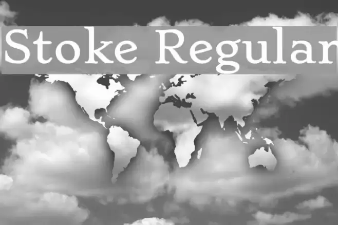 Stoke Regular Font examples