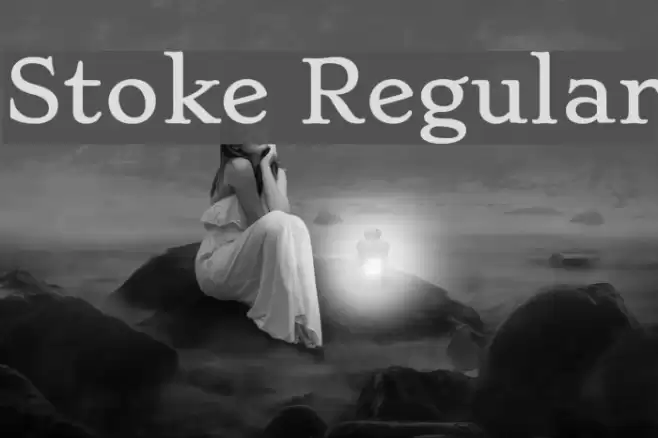 Stoke Regular Font examples