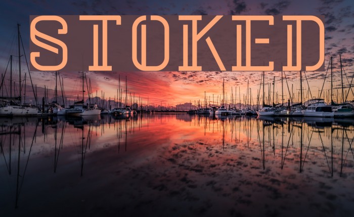 Stoked Font examples