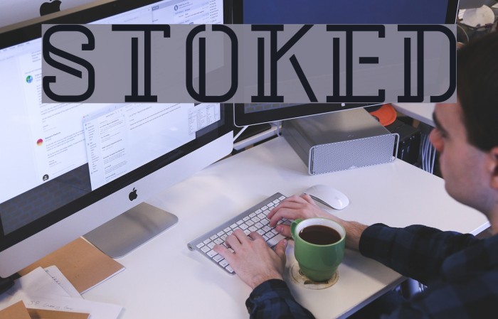 Stoked Font examples