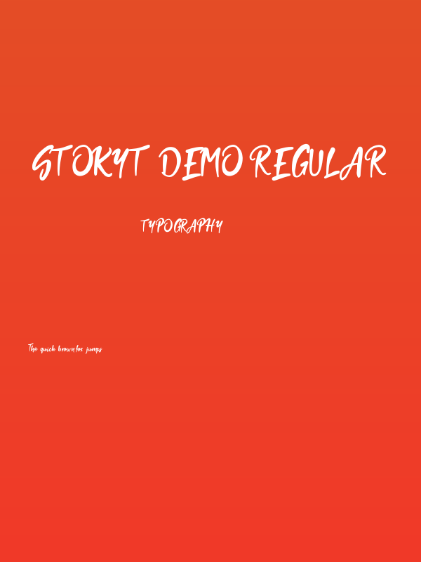 Stokyt Demo Regular Poster