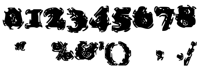 Stolen LlamaRegular Font Alte caractere