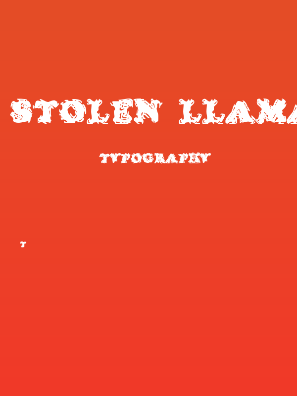 Stolen LlamaRegular Poster