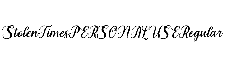 Stolen Times PERSONAL USE Regular  baixar fontes gratis