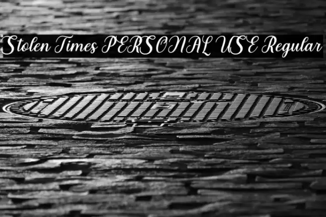Stolen Times PERSONAL USE Regular Font examples