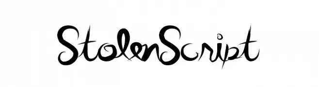 StolenScript  免费字体下载