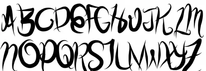 StolenScript Шрифта ВЕРХНИЙ