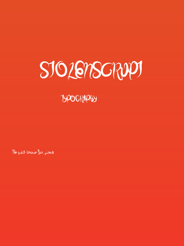StolenScript Poster