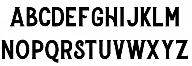 Stomper-Regular フォント 小文字