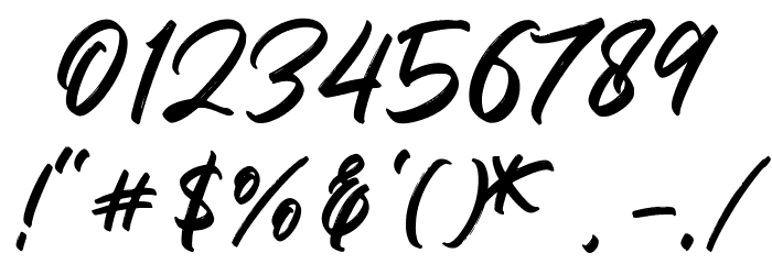 Stompkind Font OTHER CHARS