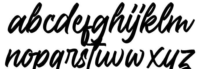 Stompkind Font LOWERCASE