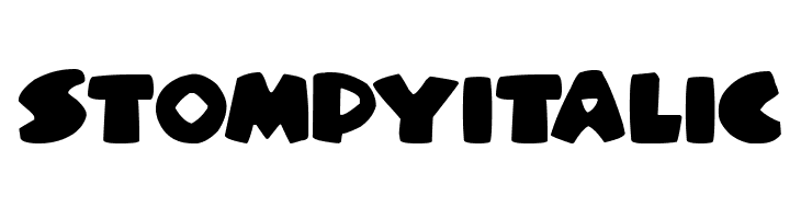 Stompy Italic फ़ॉन्ट
