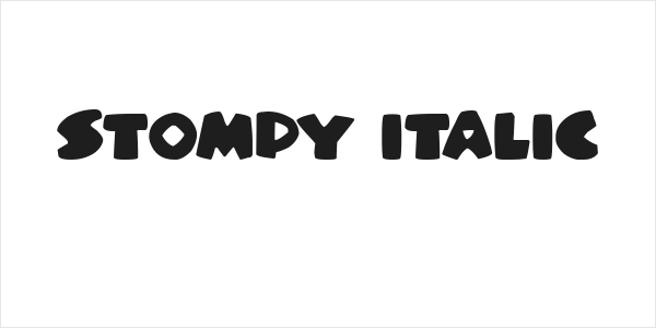 Stompy Italic Logo