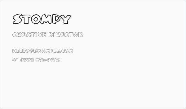 Stompy Business Card