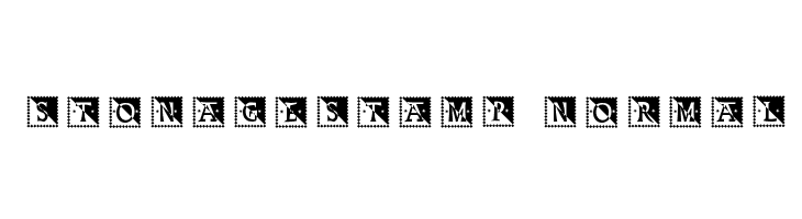 StonageStamp Normal Font