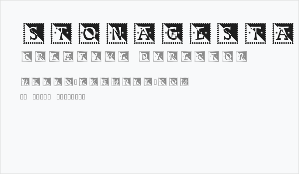 StonageStamp Normal Business Card