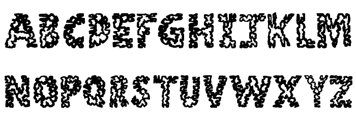 Stone Age Font LOWERCASE