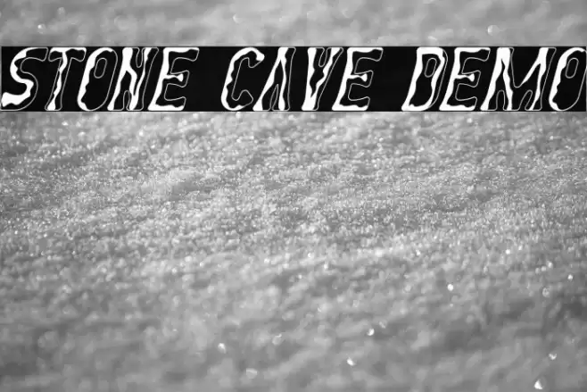Stone Cave Demo Font examples