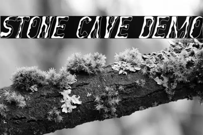Stone Cave Demo Font examples