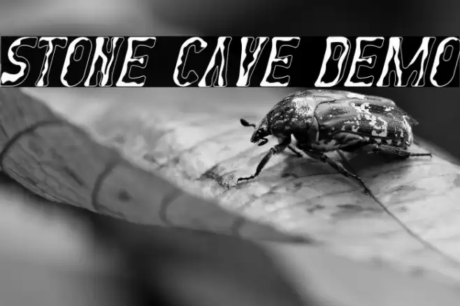 Stone Cave Demo Font examples