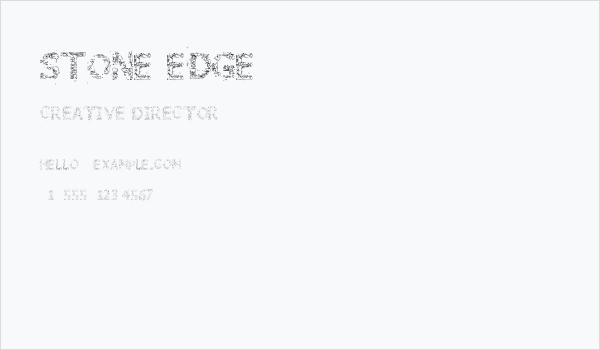 Stone Edge Business Card