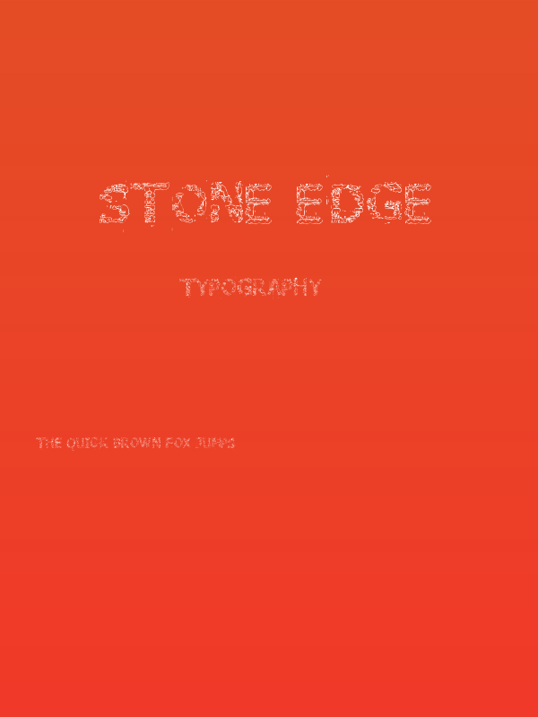 Stone Edge Poster